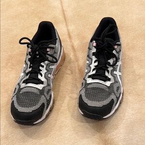 ASICS Gel Black and Pink Running Shoes